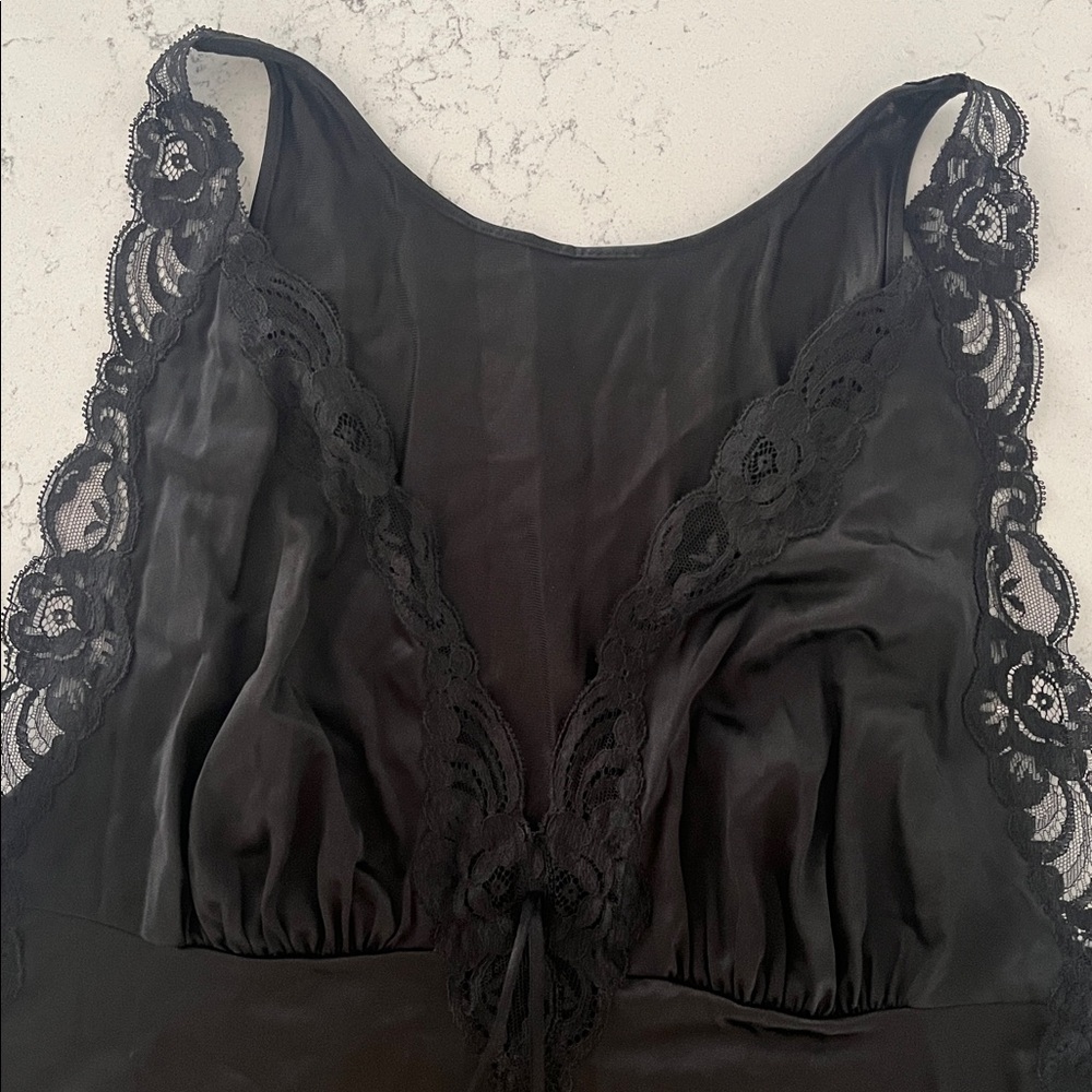 Vanity Fair Full Slip or  Maxi NightGown With Parisian Lace Decorated